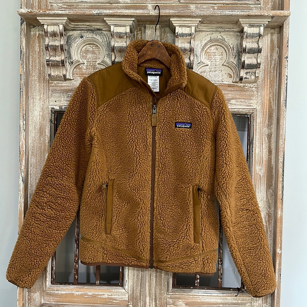 Patagonia Teddy Lined Jacket / Coat Camel Color